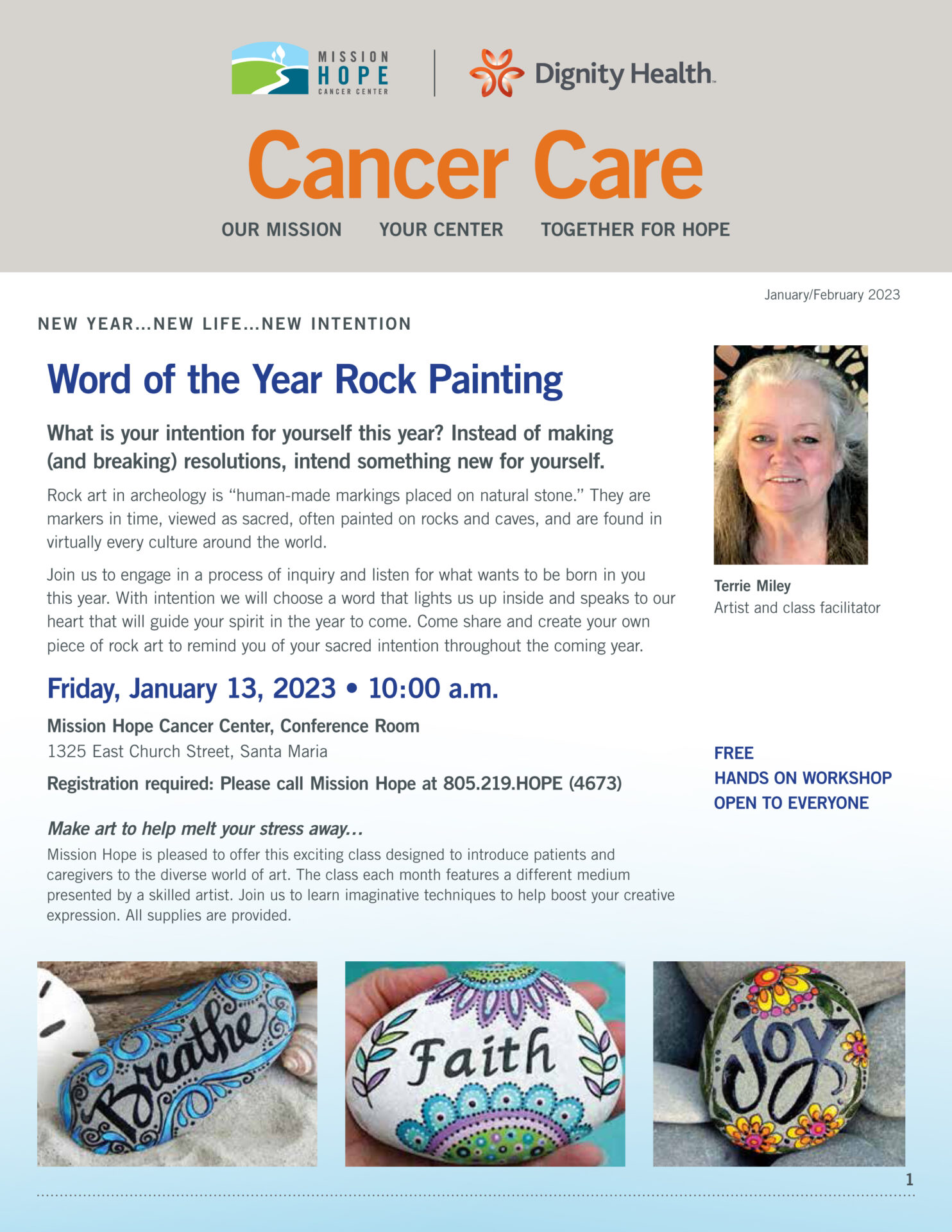 Our Newsletter Mission Hope Cancer Center Santa Maria Arroyo Grande